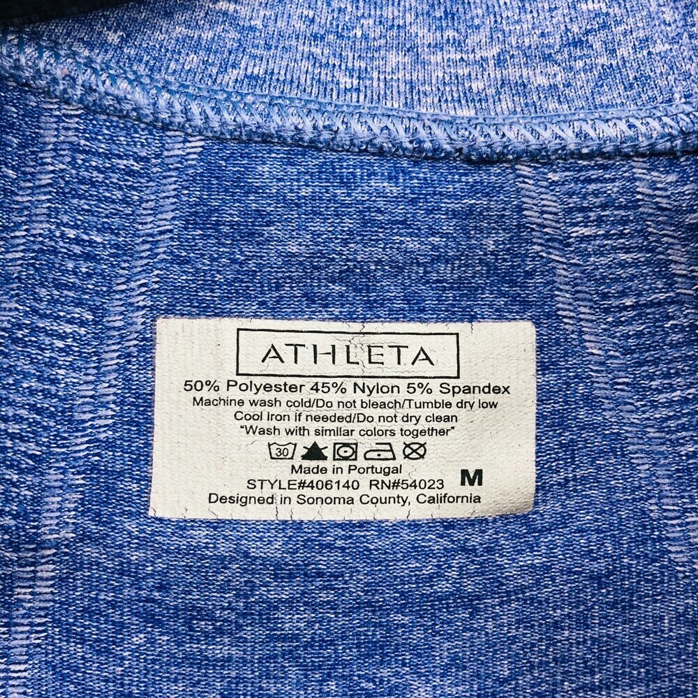 Athleta Fastest Track Half Zip Jacket Size Medium Running Seamless Space Dye - Picture 7 of 7